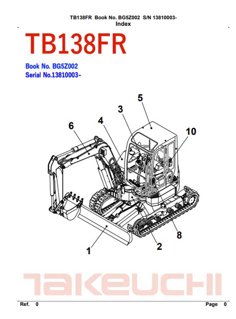 2011 takeuchi tb138fr mini excavator|tb138fr manual.